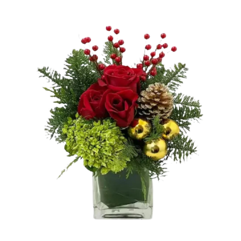 WINTER CHEER VASE