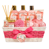 Christmas Spa Gift Basket - Peony Cloud - Premium Pink